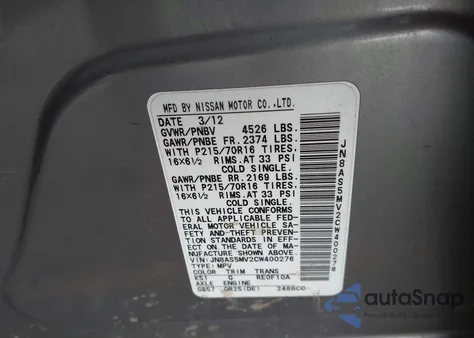 2012 Nissan Rogue S from USA, damaged, VIN JN8AS5MV2CW400276